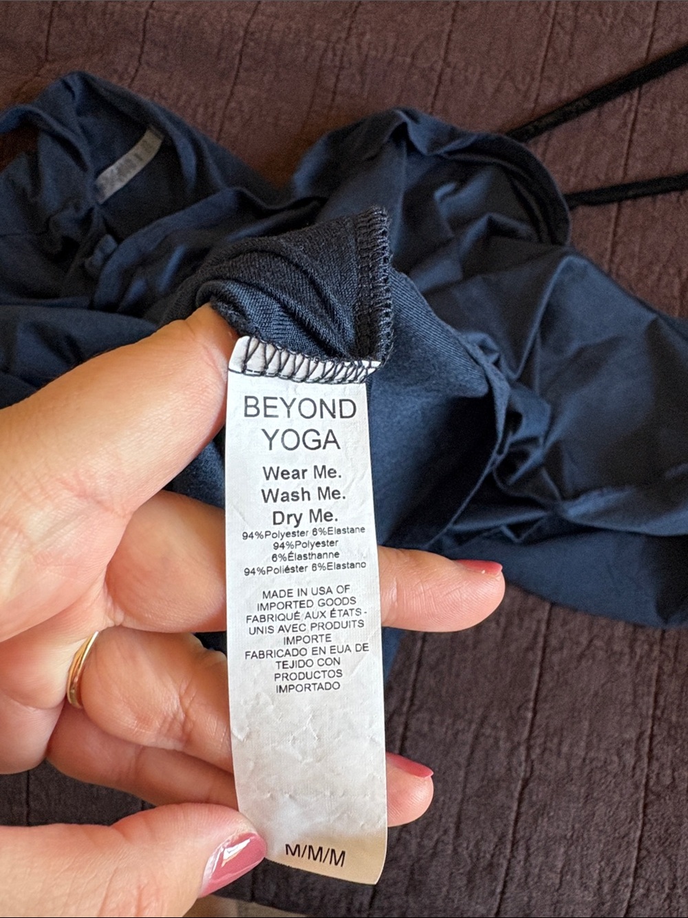 Beyond Yoga Navy Scoop Neck Midi Dress - Picture 8 of 8